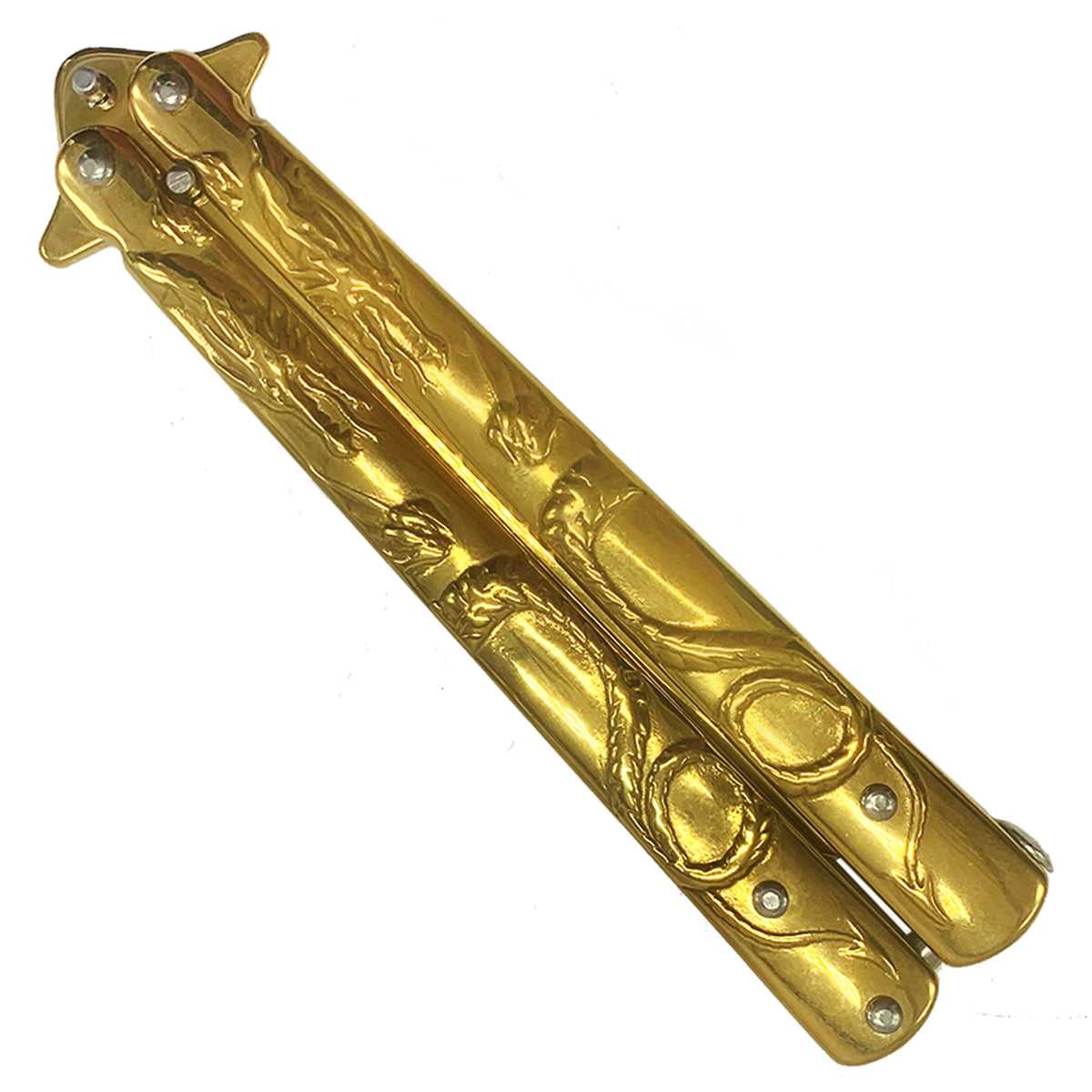 CS Tactical Edge "Aurum" Butterfly Knife - Butterfly Knives