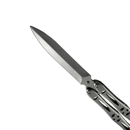 Chrome "Sting" Butterfly Knife