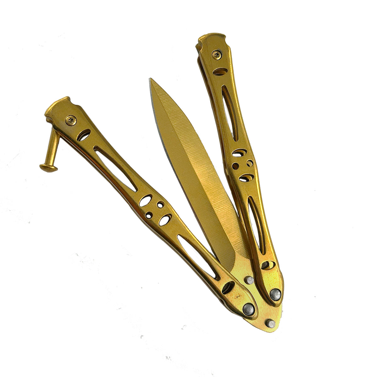 Gold "Sting" Butterfly Knife