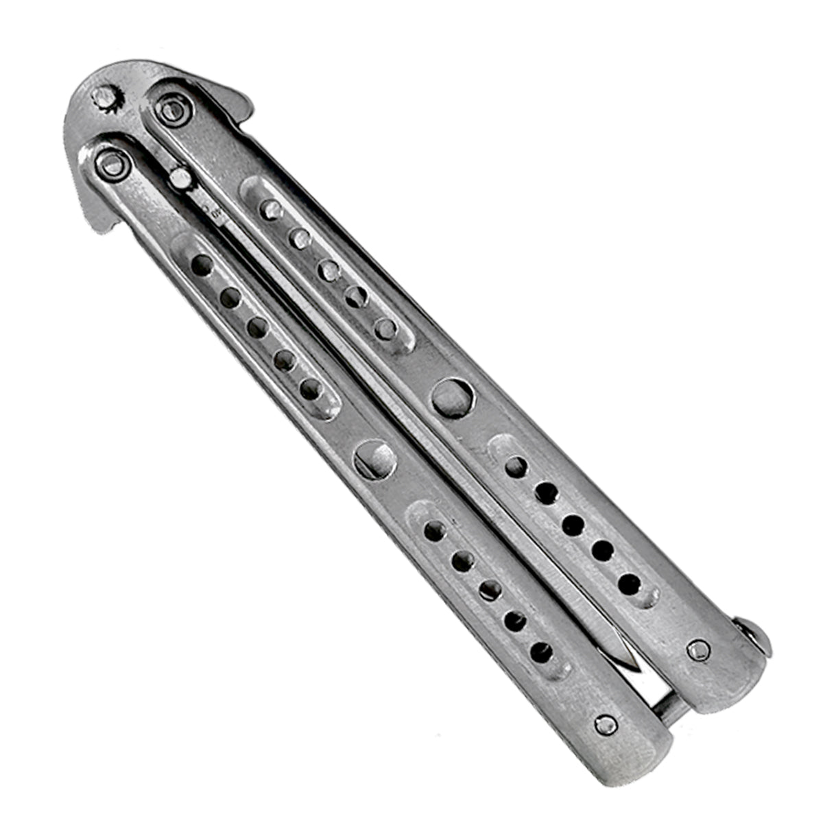 Chrome "Tikal" Butterfly Knife