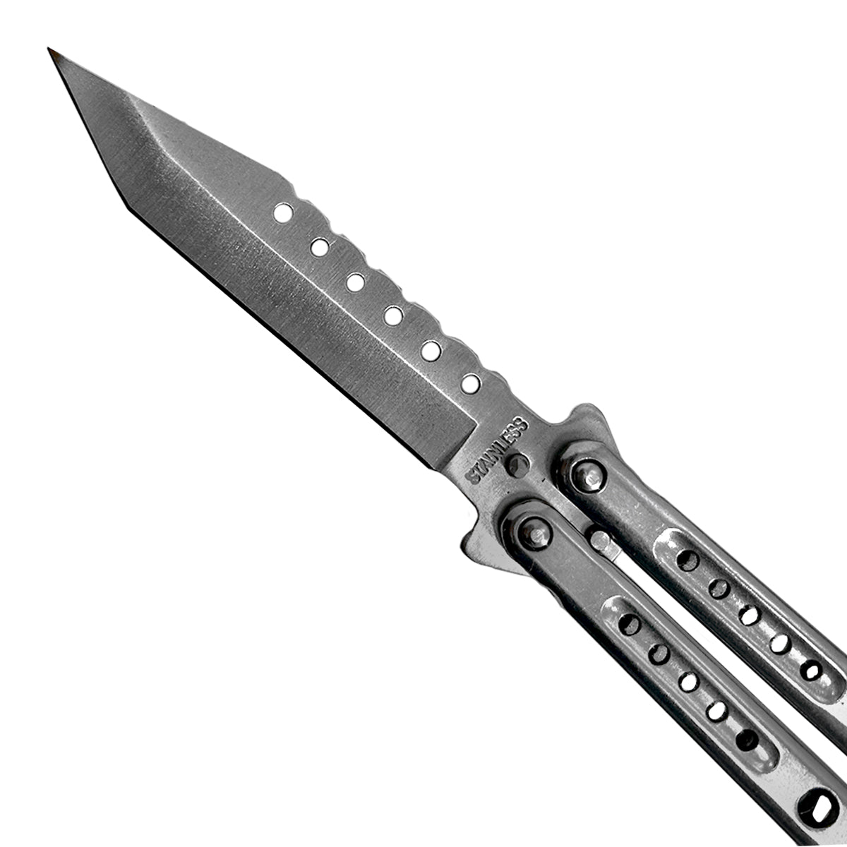 Chrome "Tikal" Butterfly Knife