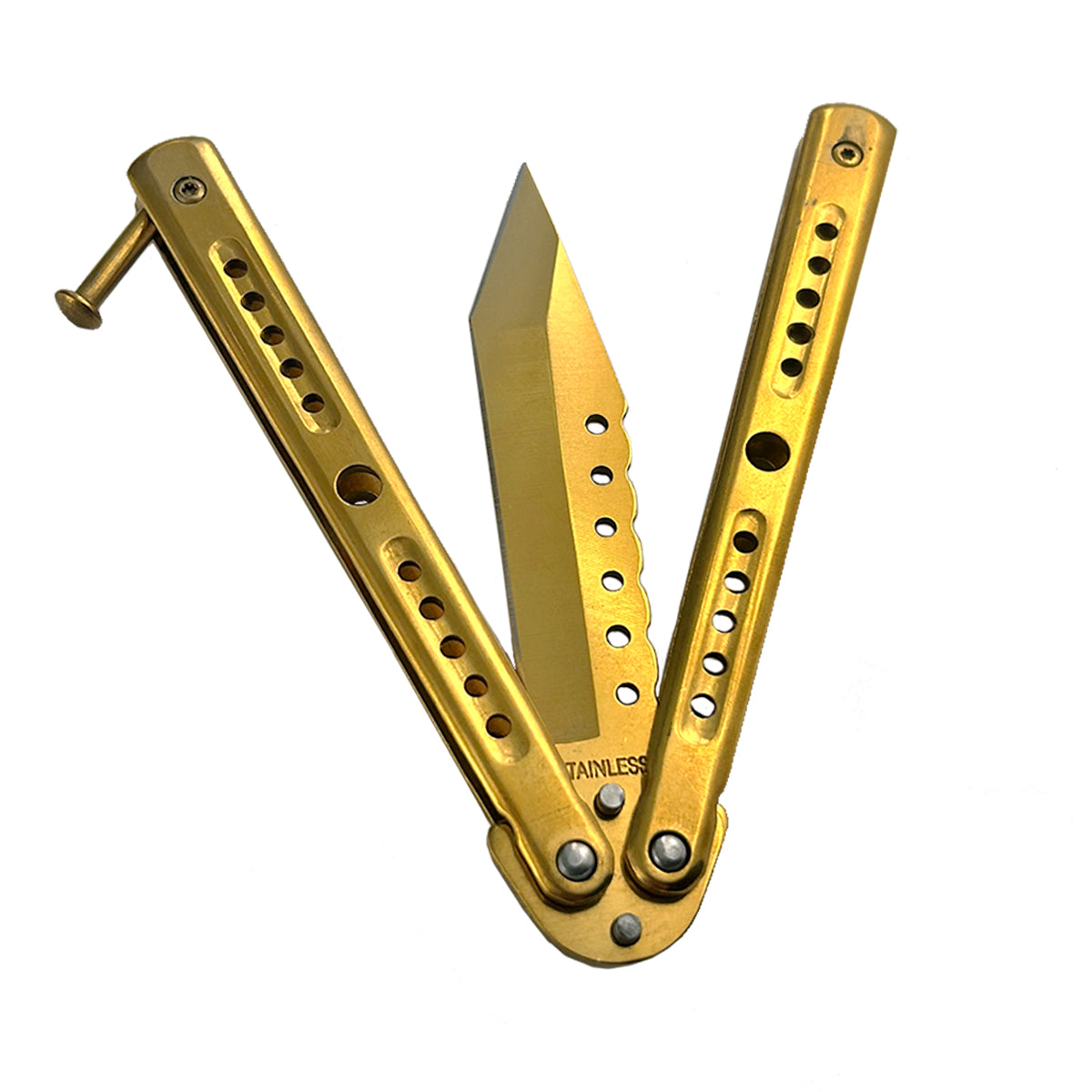 Gold "Tikal" Butterfly Knife