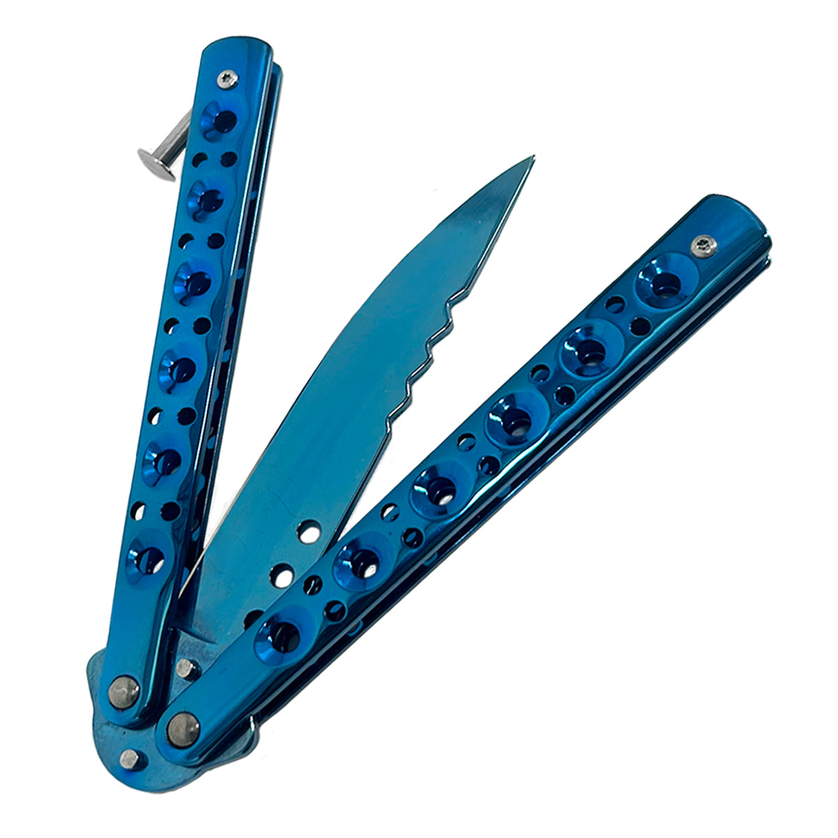 "Baby Shark" Blue Butterfly Knife