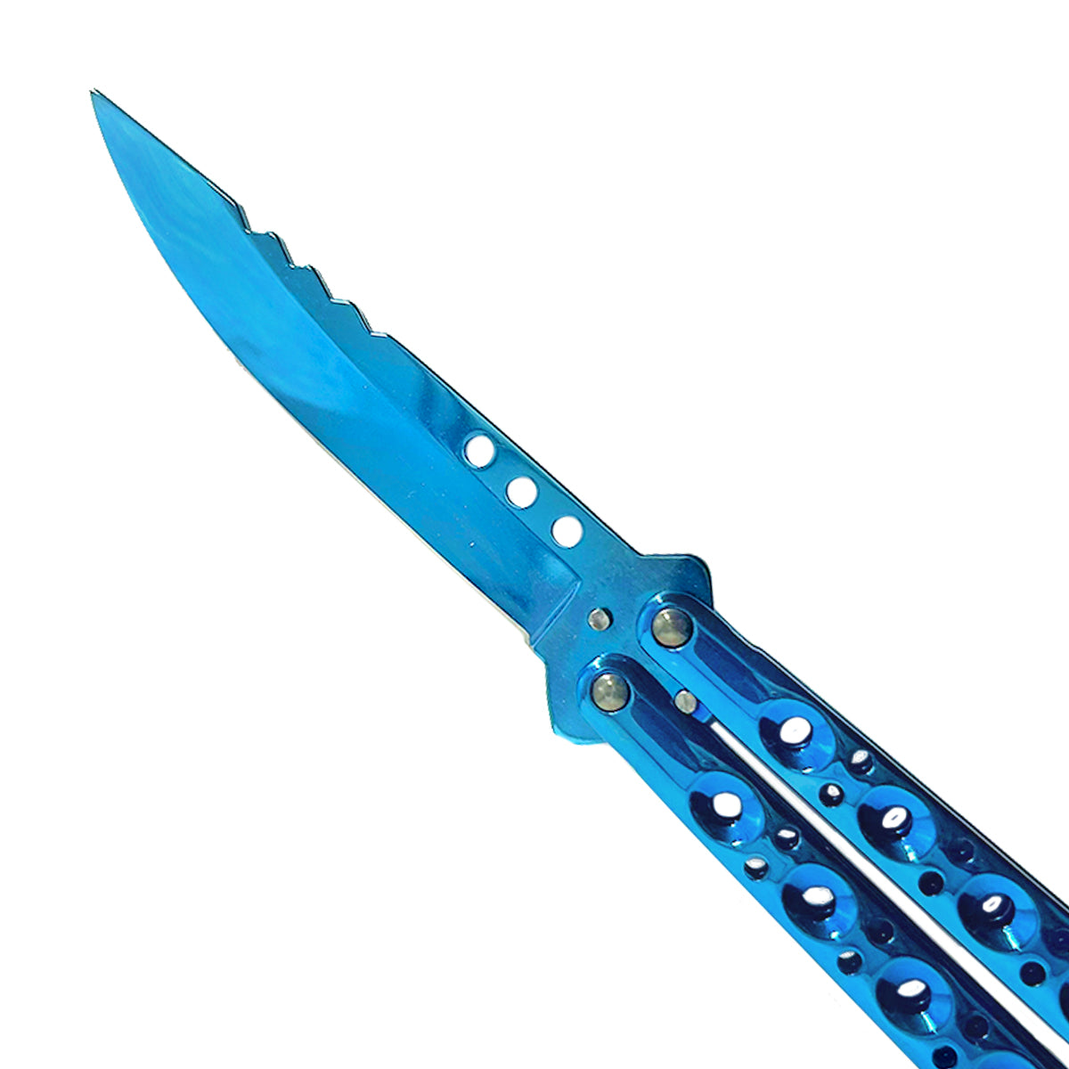 "Baby Shark" Blue Butterfly Knife