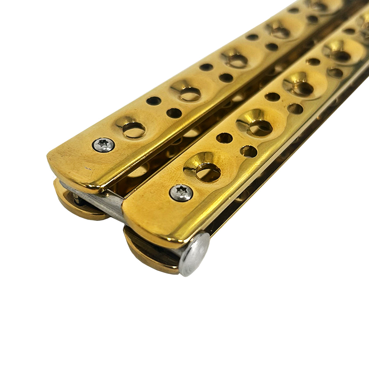 "Baby Shark" Gold Butterfly Knife