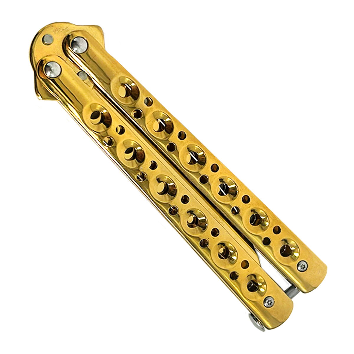 "Baby Shark" Gold Butterfly Knife