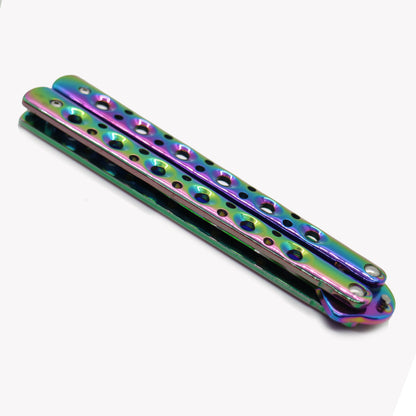 Rainbow Butterfly Knife