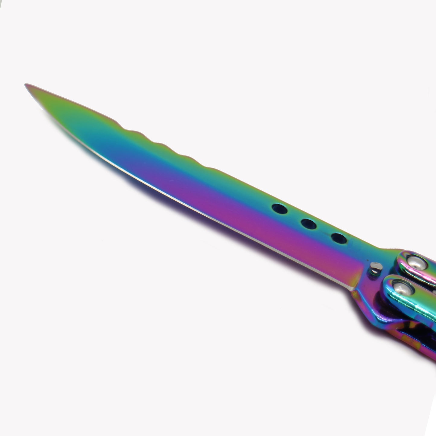 Rainbow Butterfly Knife