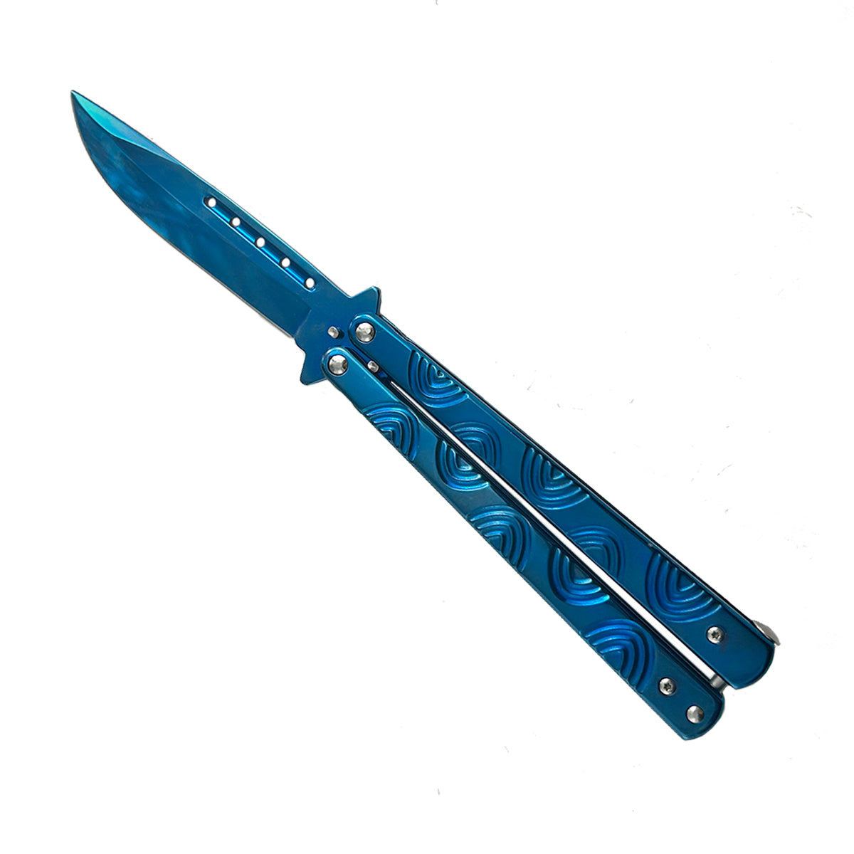 "Spiro" Blue Butterfly Knife