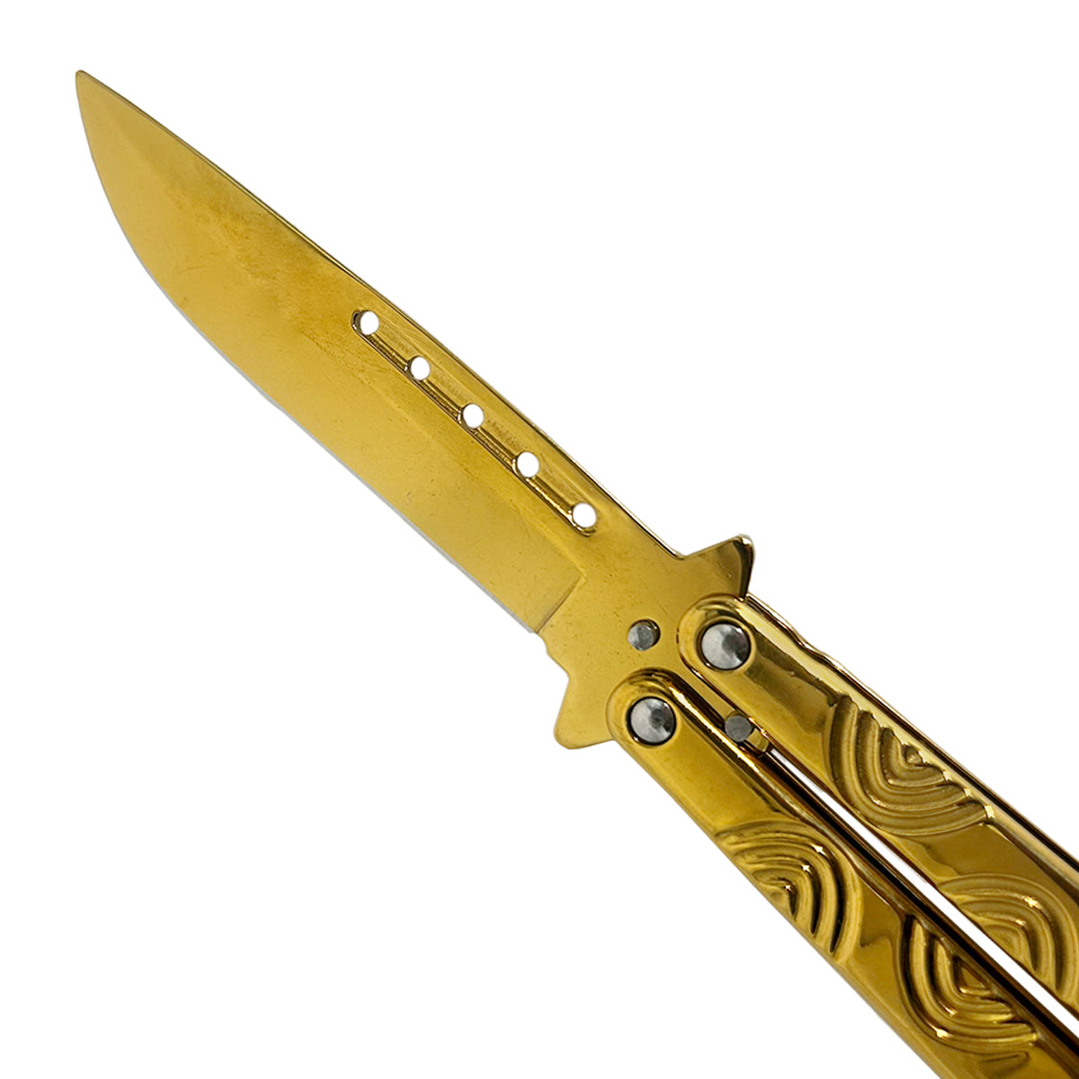 "Spiro" Gold Butterfly Knife