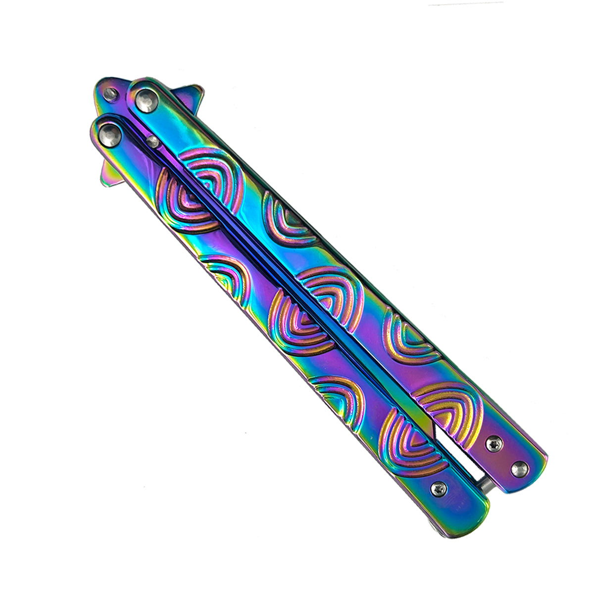 "Spiro" Rainbow Butterfly Knife