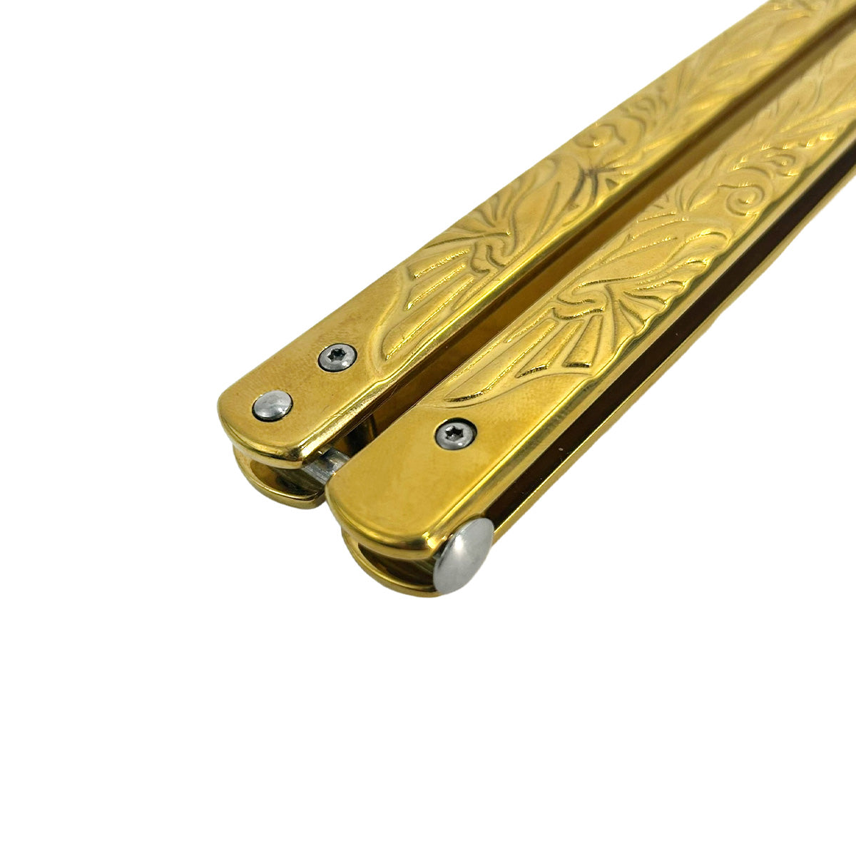 "Vines" Gold Butterfly Knife