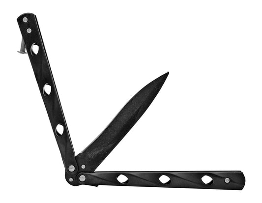 "Twist" Black Butterfly Knife