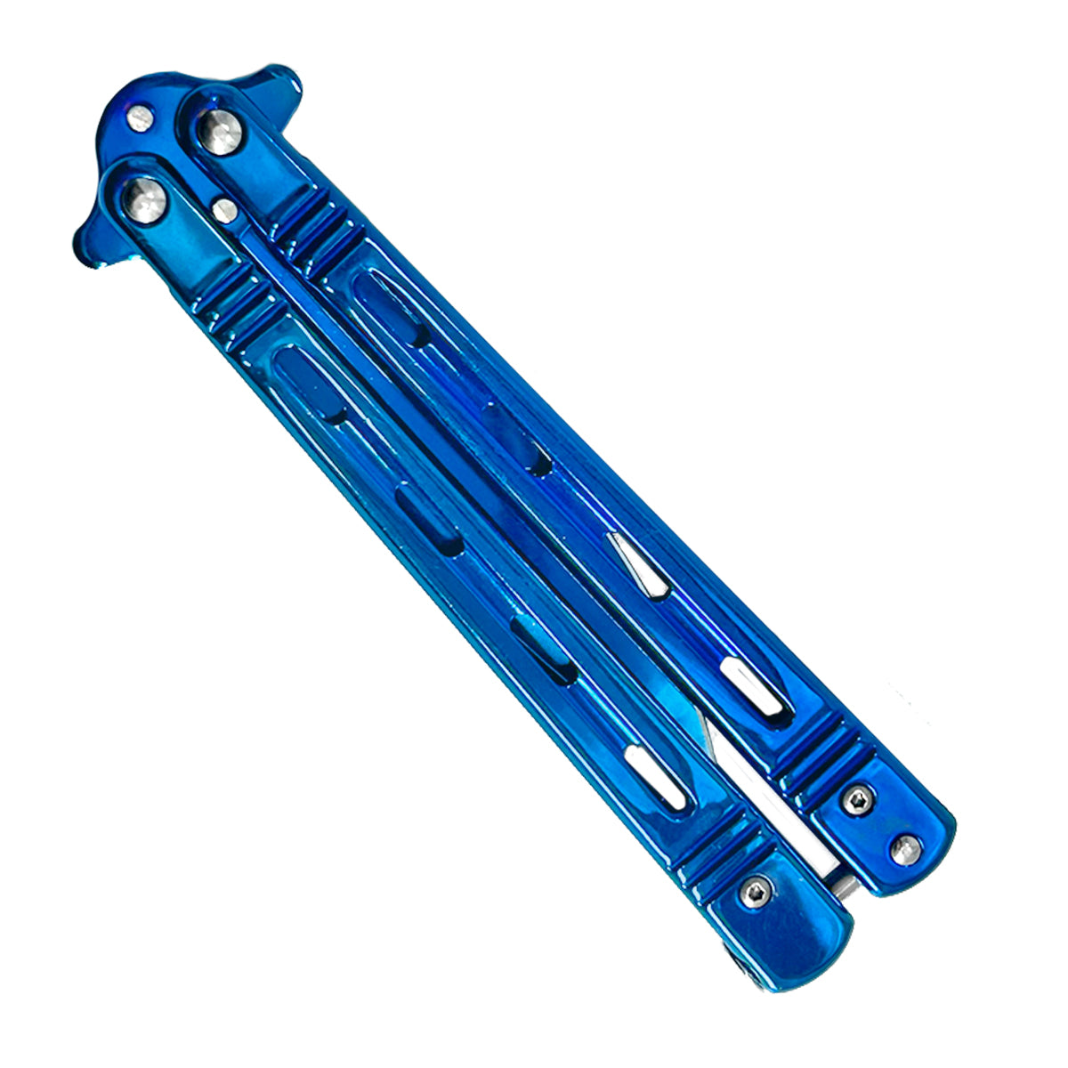 "Wasp" Blue Butterfly Knife