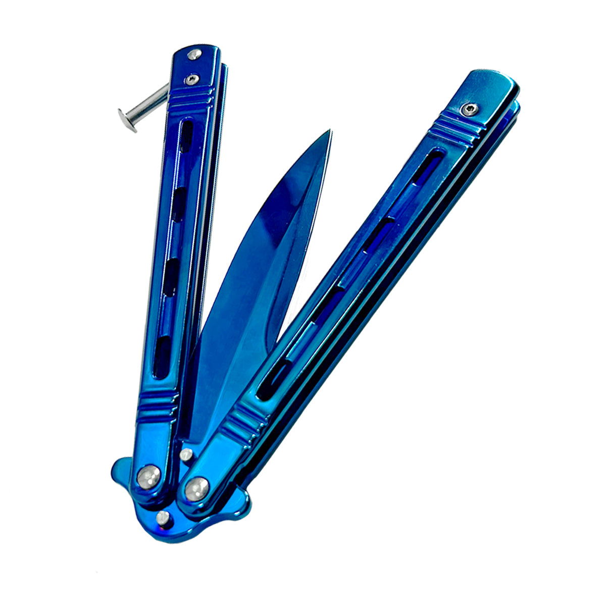 "Wasp" Blue Butterfly Knife