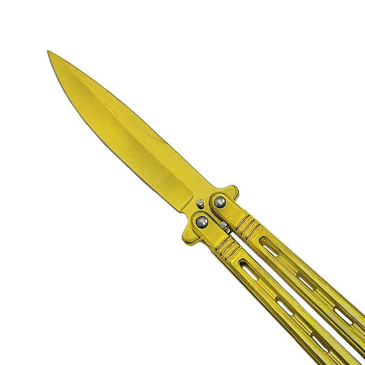 "Wasp" Gold Butterfly Knife