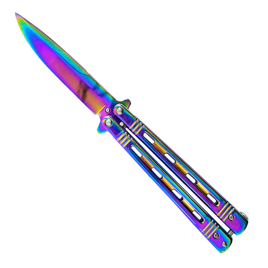 "Wasp" Rainbow Butterfly Knife