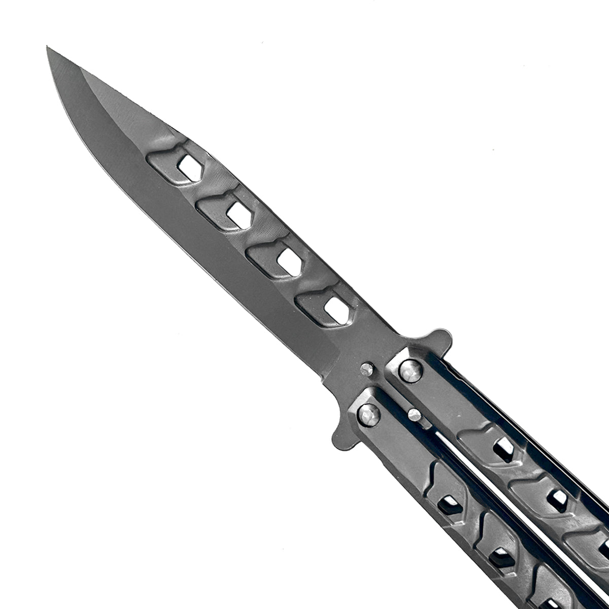 "Croc-o" Gray Butterfly Knife