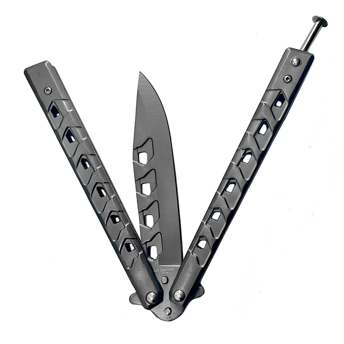 "Croc-o" Gray Butterfly Knife