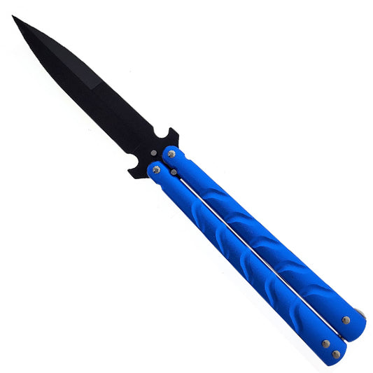 "Shadow Dancer" Blue Butterfly Knife