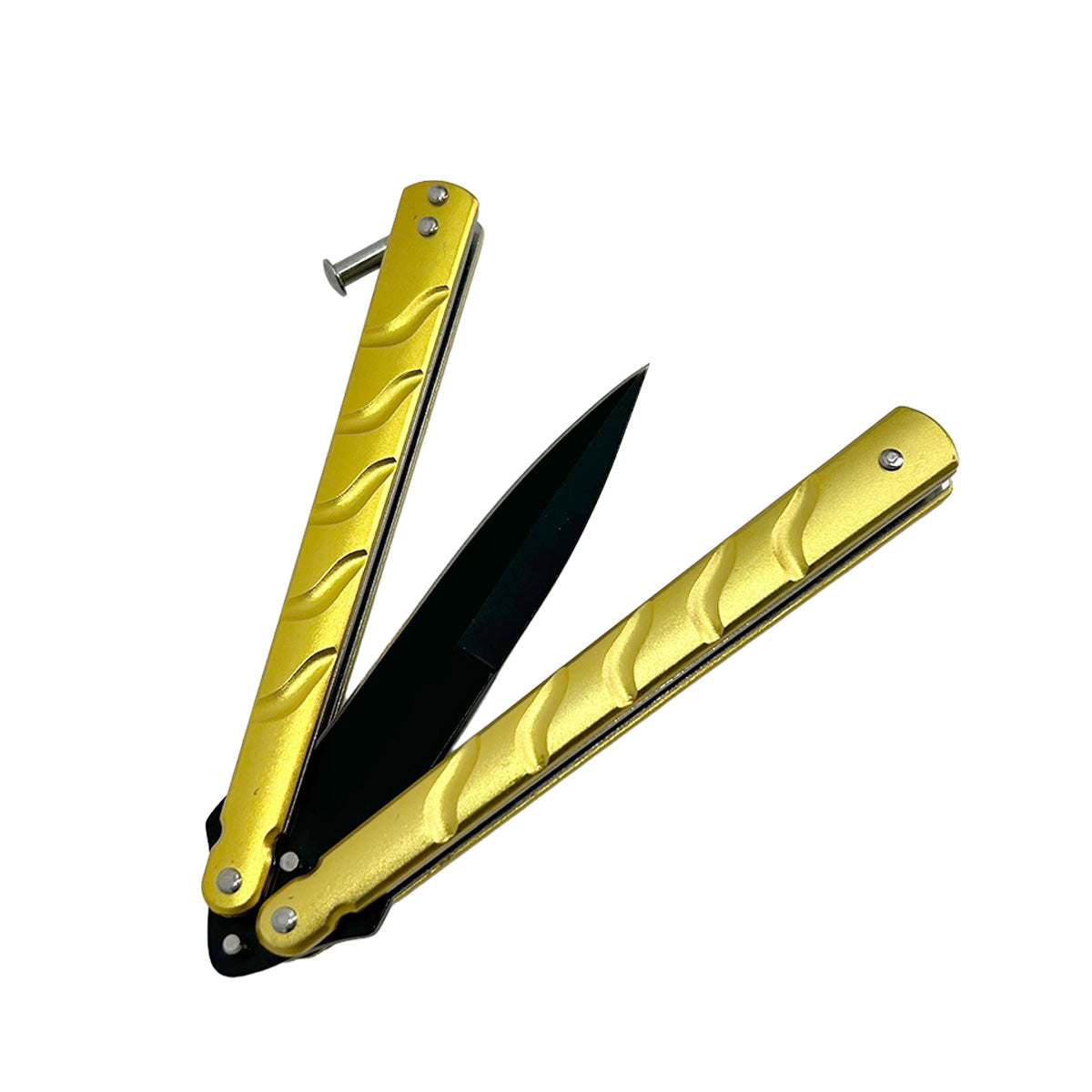 "Shadow Dancer" Gold Butterfly Knife