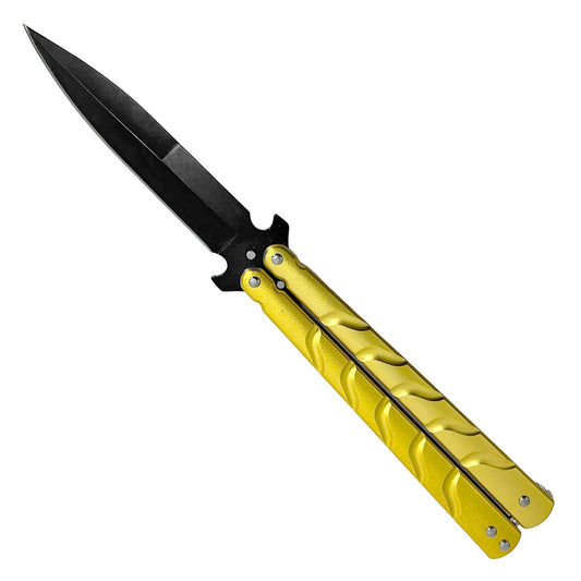 "Shadow Dancer" Gold Butterfly Knife