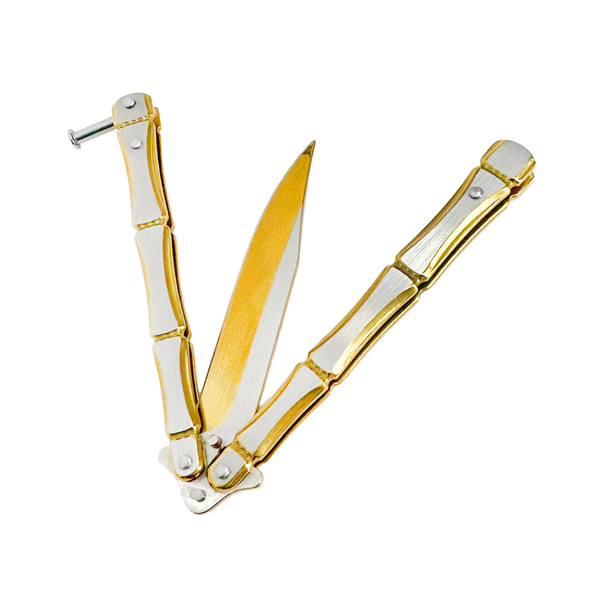 Gold "Titan" Butterfly Knife