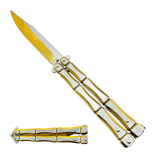 Gold "Titan" Butterfly Knife