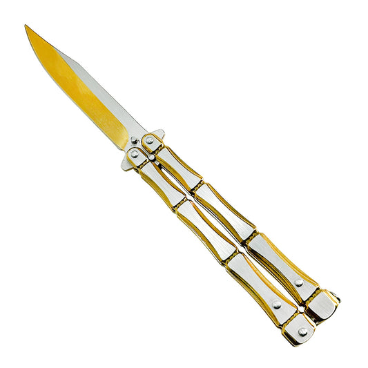 Gold "Titan" Butterfly Knife