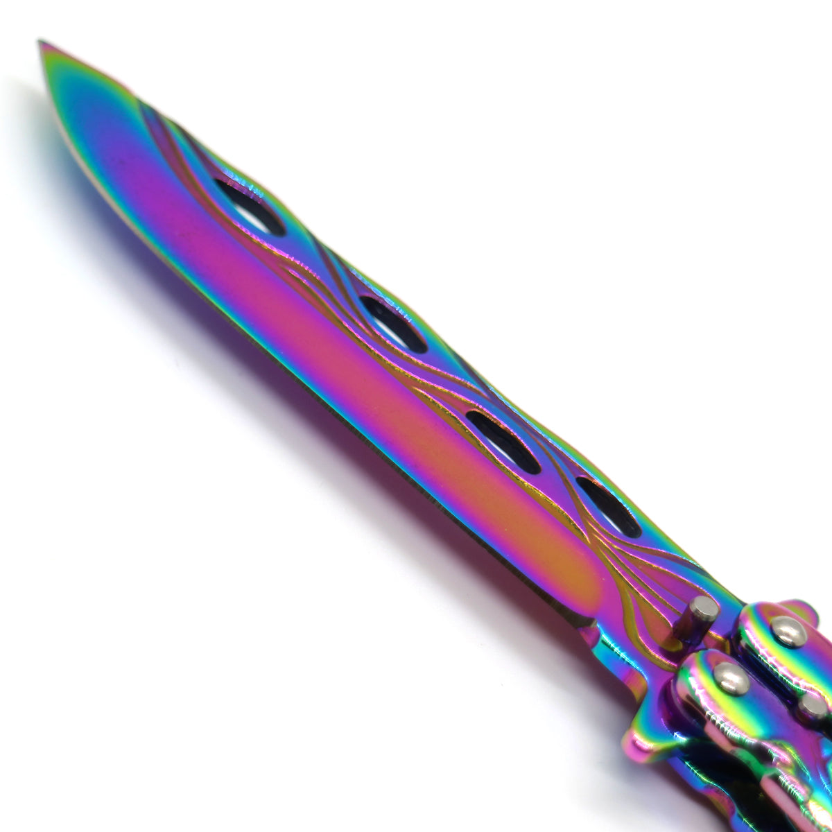 Rainbow "Lunar Dragon" Butterfly Knife