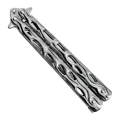 "Lit" Chrome Butterfly Knife