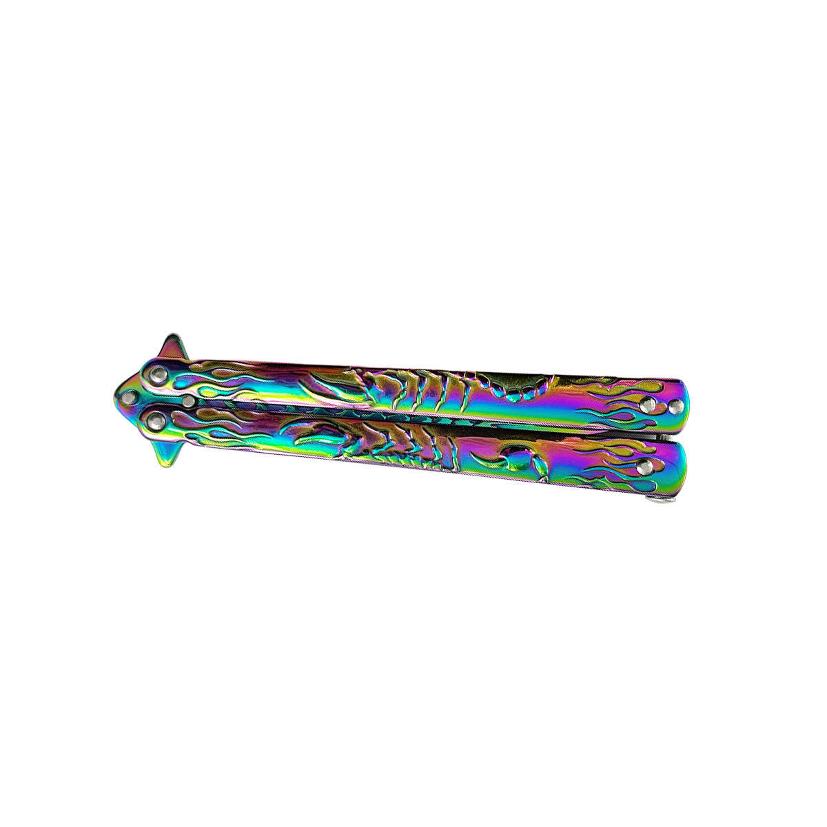 "Scorpion" Rainbow Butterfly Knife