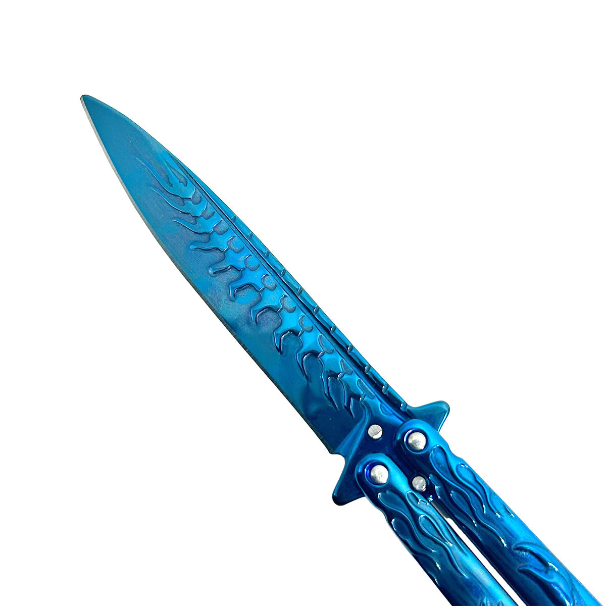 "Scorpion" Blue Butterfly Knife