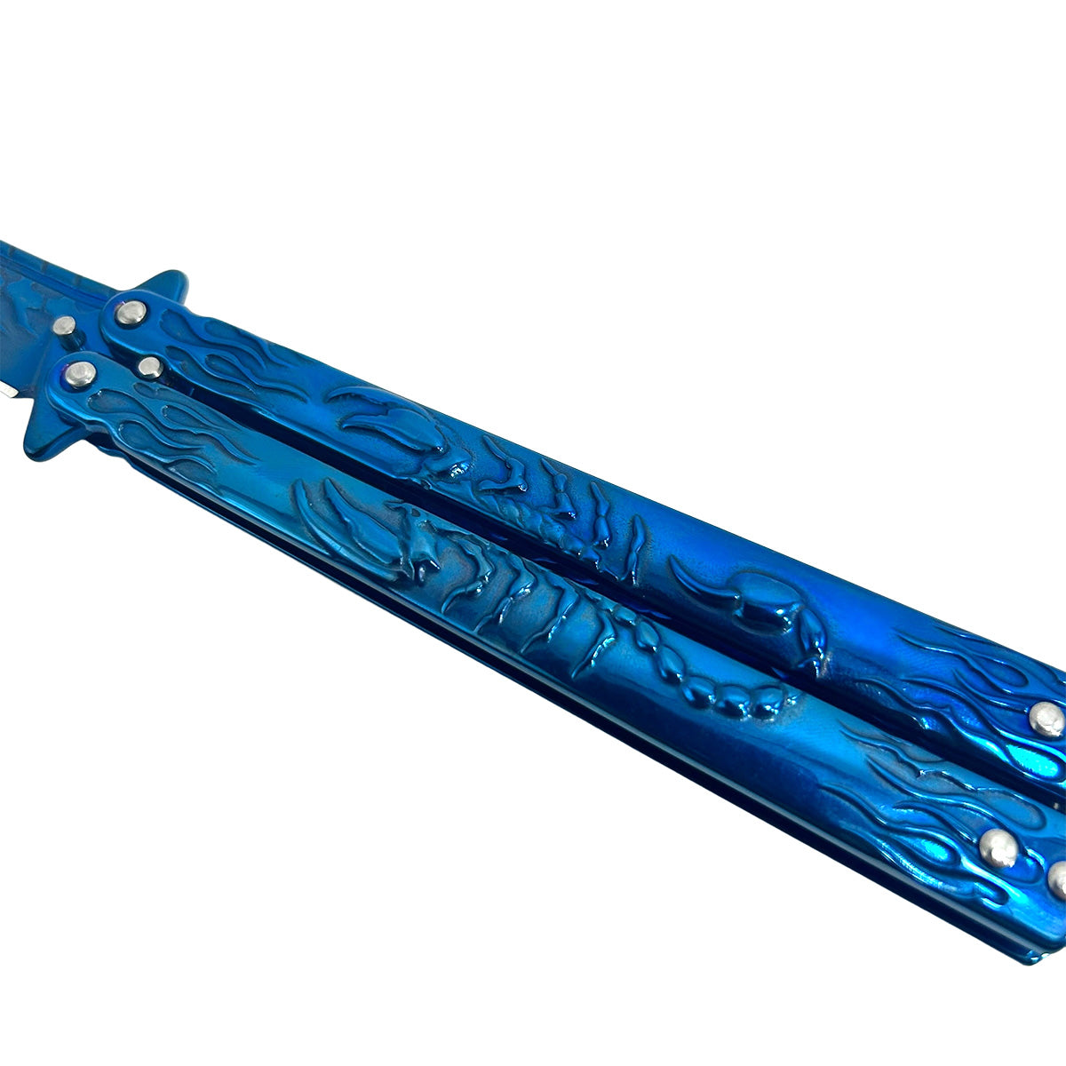 "Scorpion" Blue Butterfly Knife