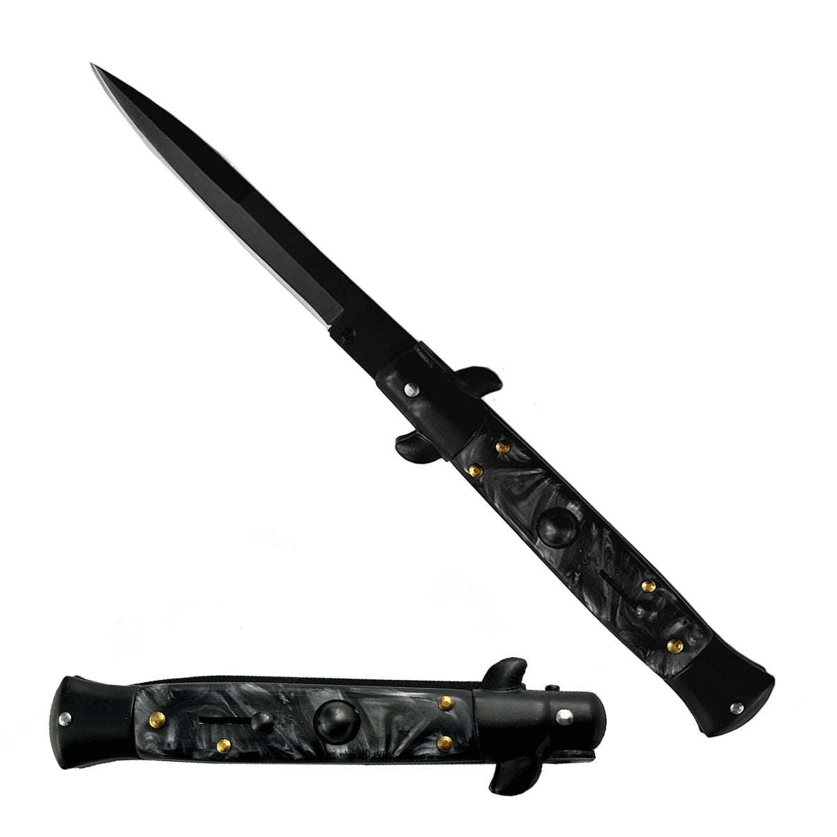 "Classico" Faux Marble Switchblade