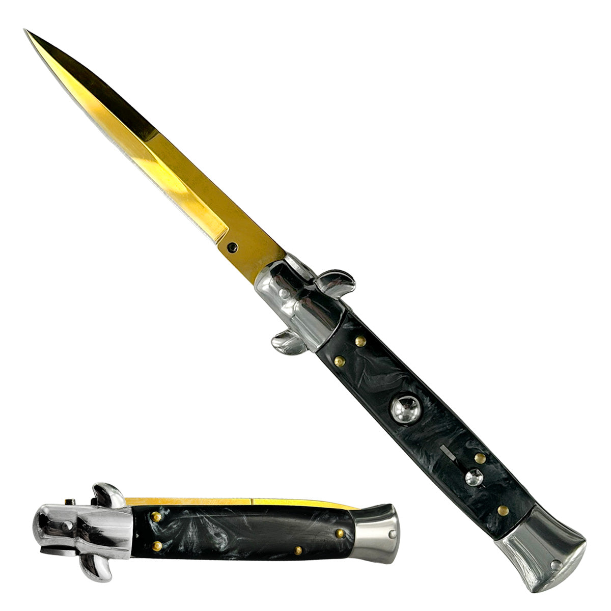 "Classico" Gold Blade Switchblade