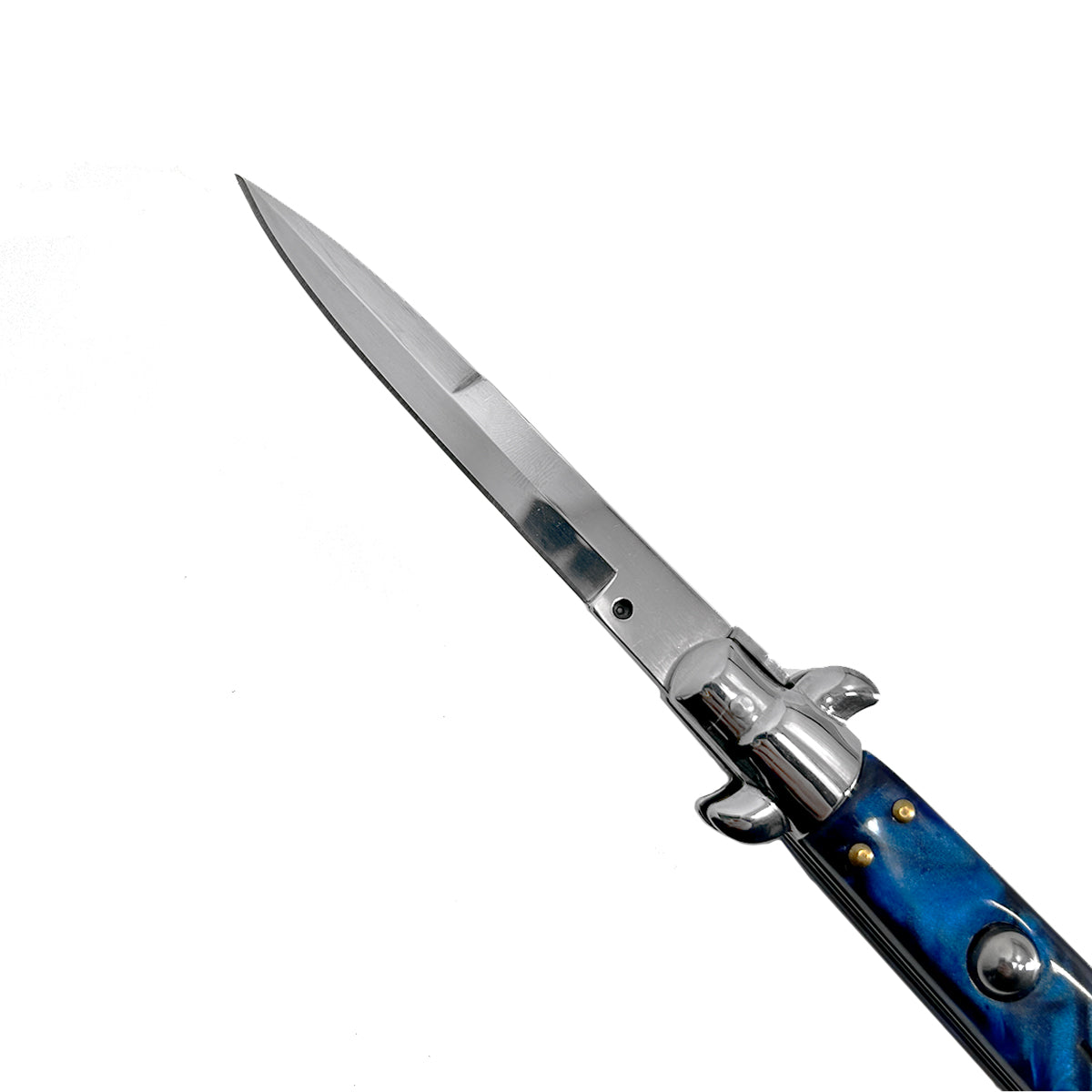 "Classico" Cyan Handle Switchblade