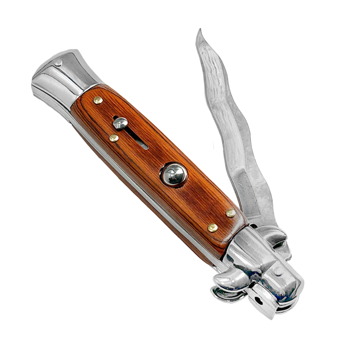 "Wavy" Wooden Butterfly Knife