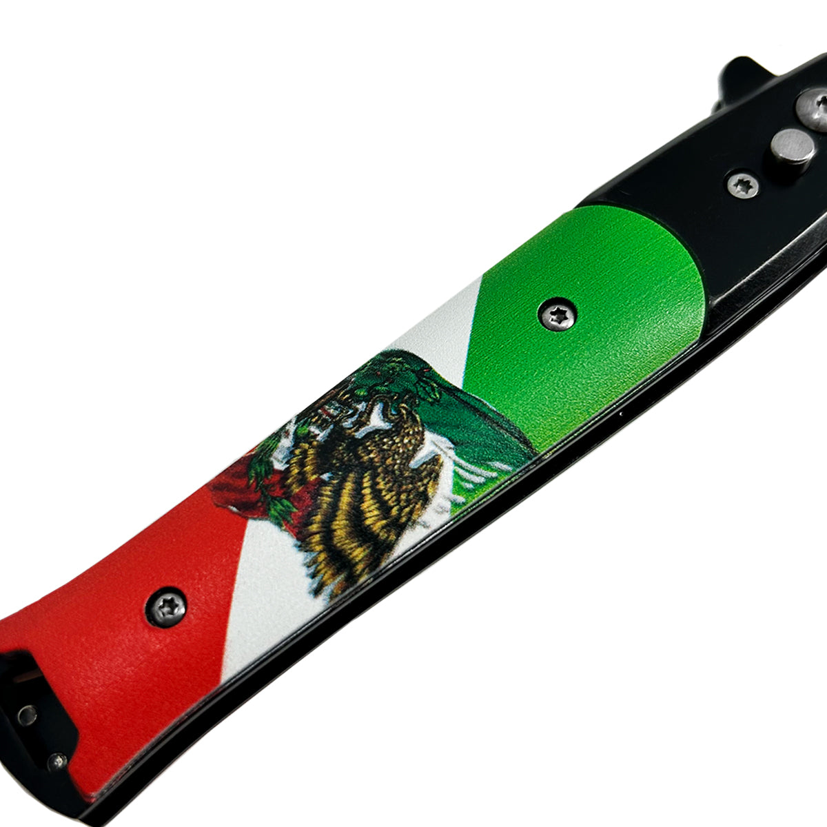 "Basico" Mexican Flag Switchblade