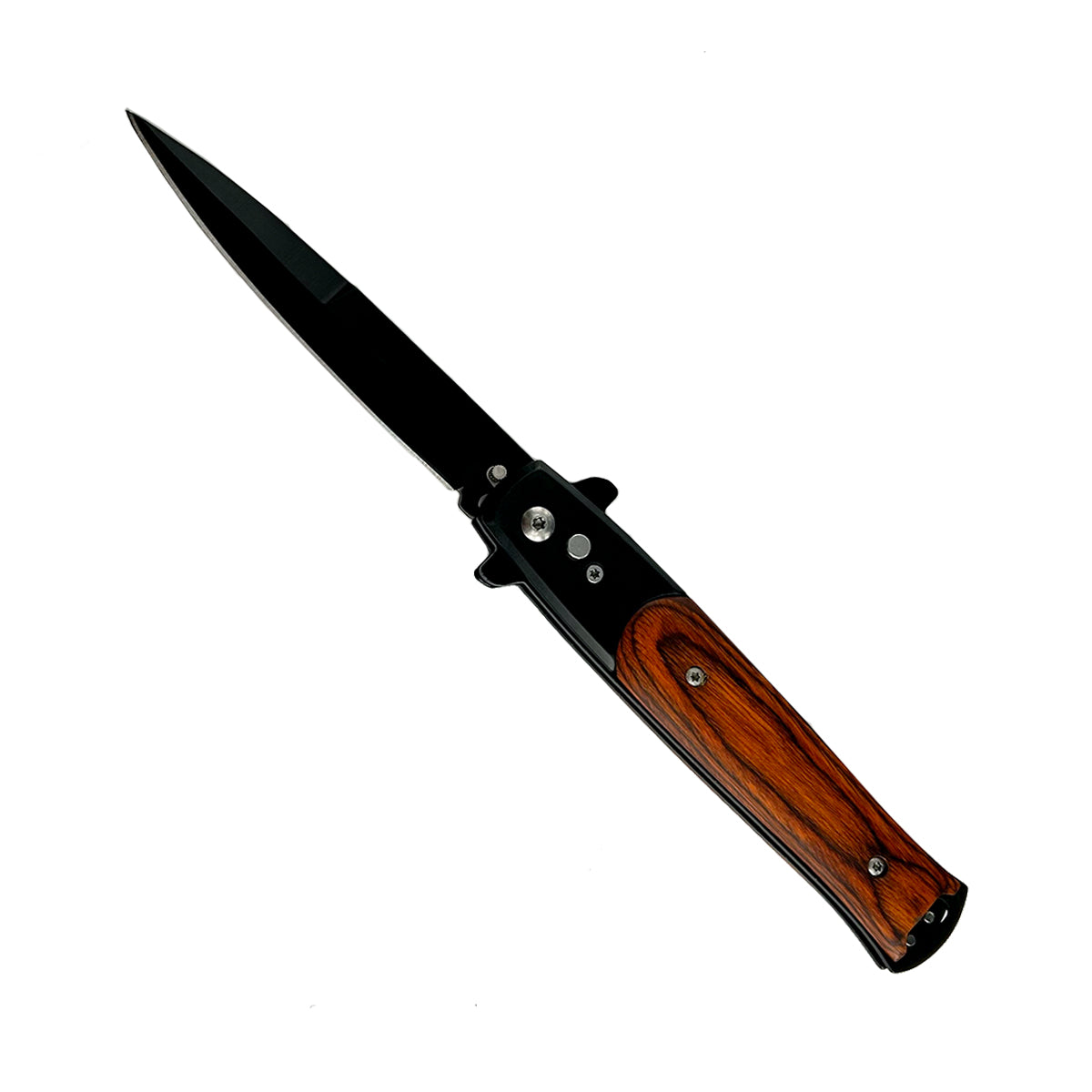 Wholesale Switchblades for Sale - "Basico" Wood Switchblade In-Bulk