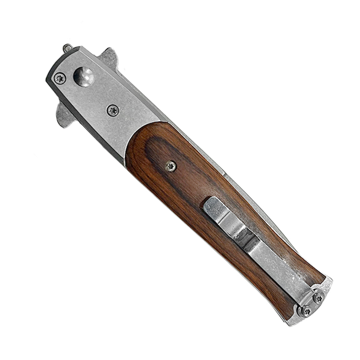 "Basico" Wood Handle Switchblade