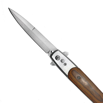 "Basico" Wood Handle Switchblade