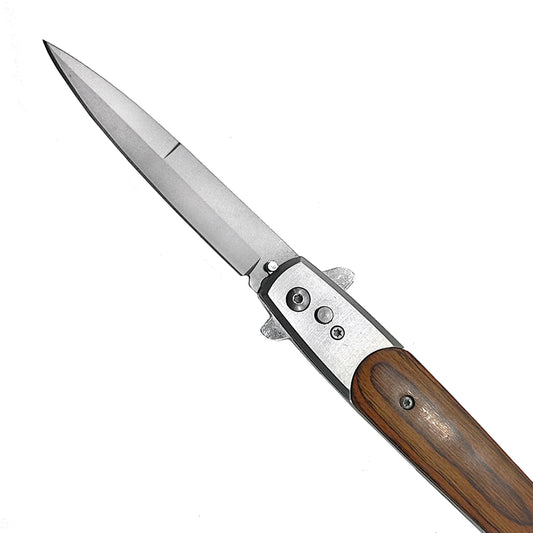 "Basico" Wood Handle Switchblade