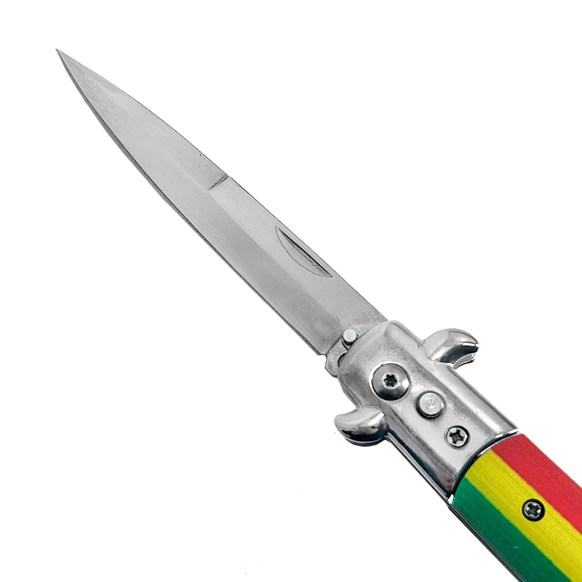 Jamaican Flag / Marijuana Switchblade