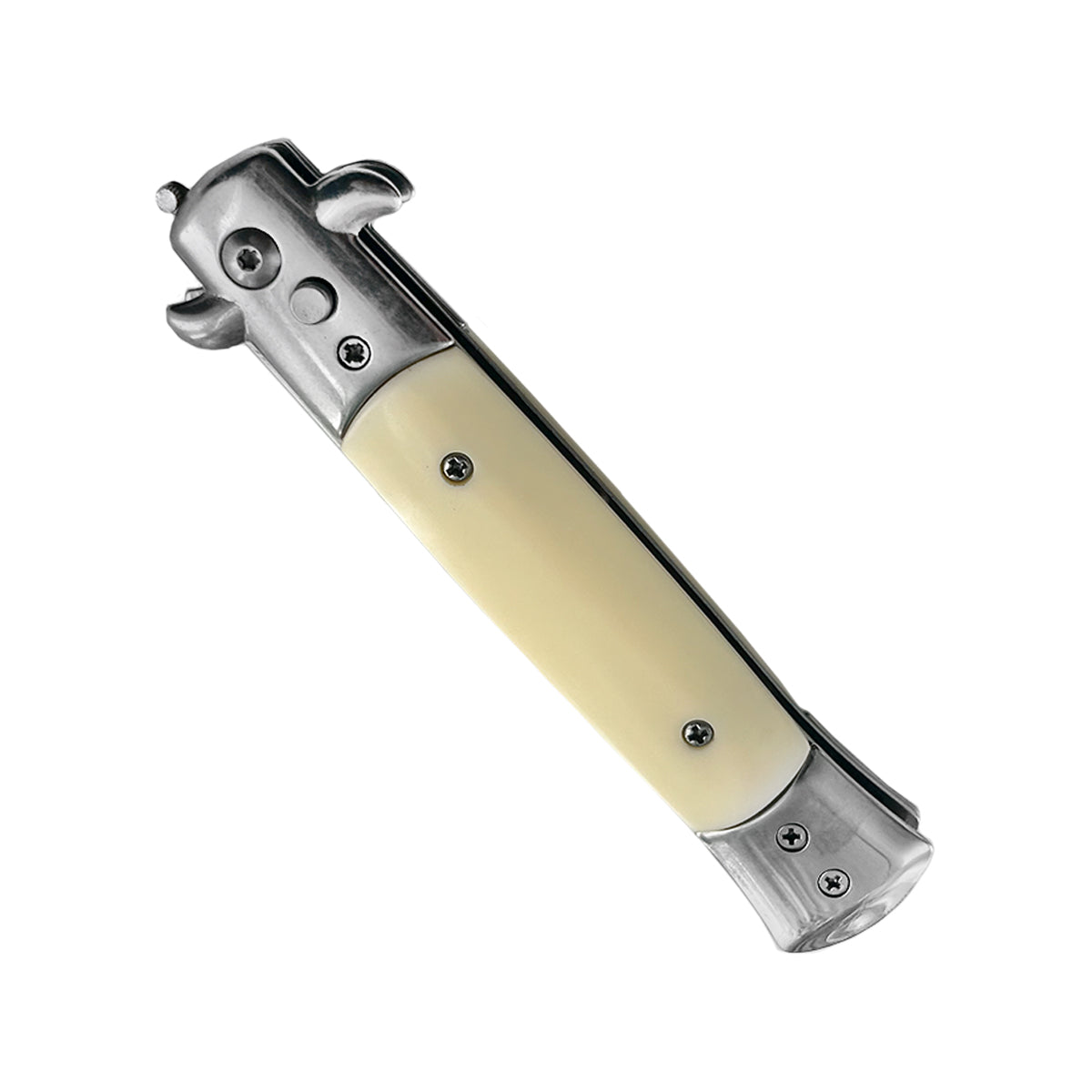 "Polished" Ivory Handle Switchblade