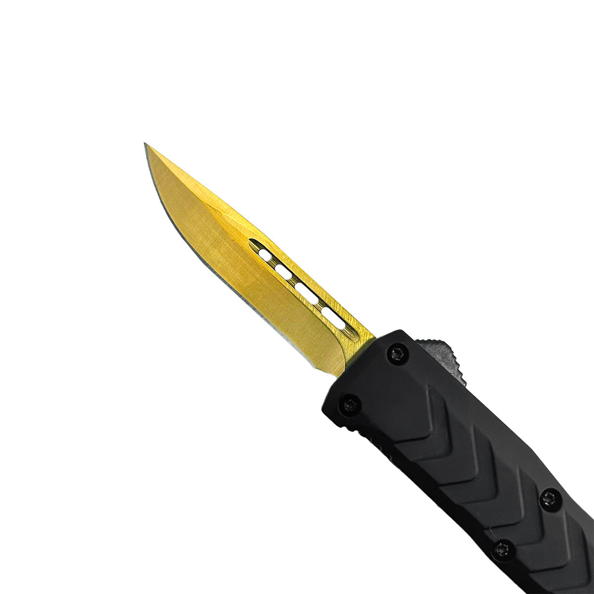 "Stone-Cold" Gold OTF Knife