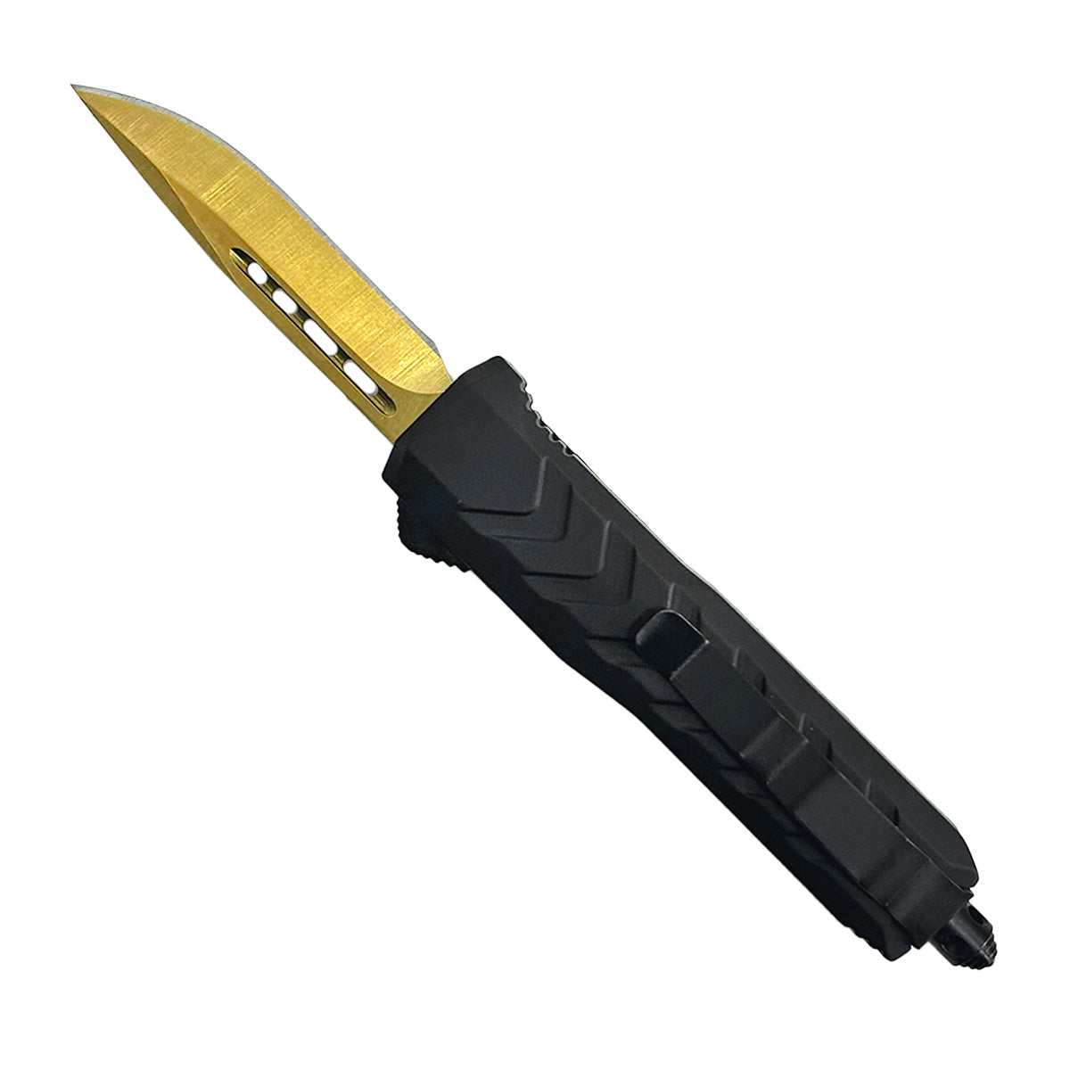 "Stone-Cold" Gold OTF Knife