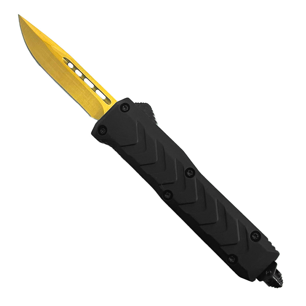 "Stone-Cold" Gold OTF Knife