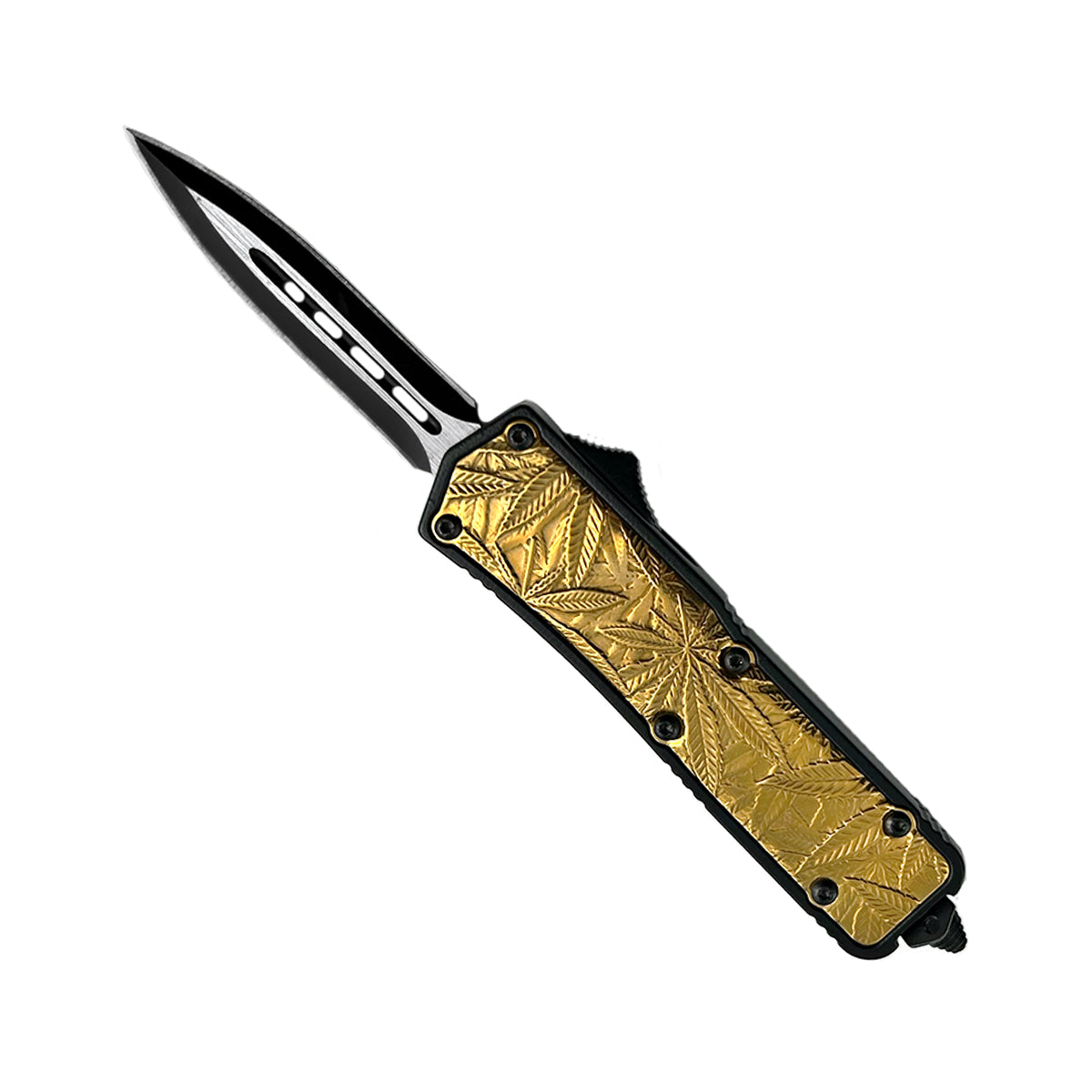 "Herbalist" Double-Edge Gold OTF Knife