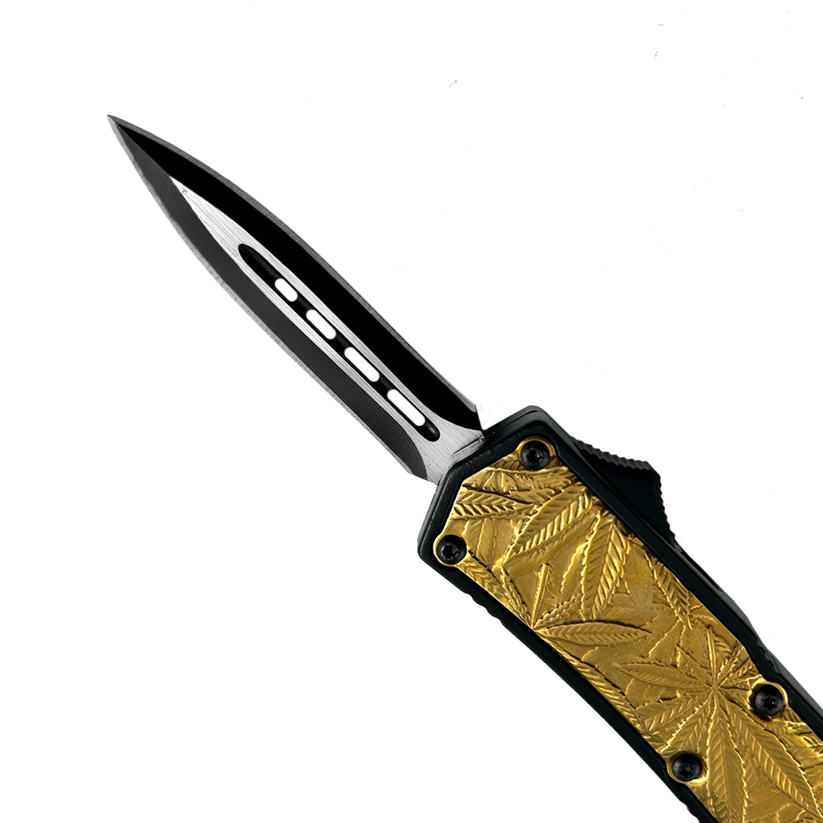 "Herbalist" Double-Edge Gold OTF Knife